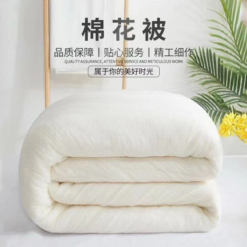 绵绵丝语棉花被棉被褥子新棉通用四季家用床垫