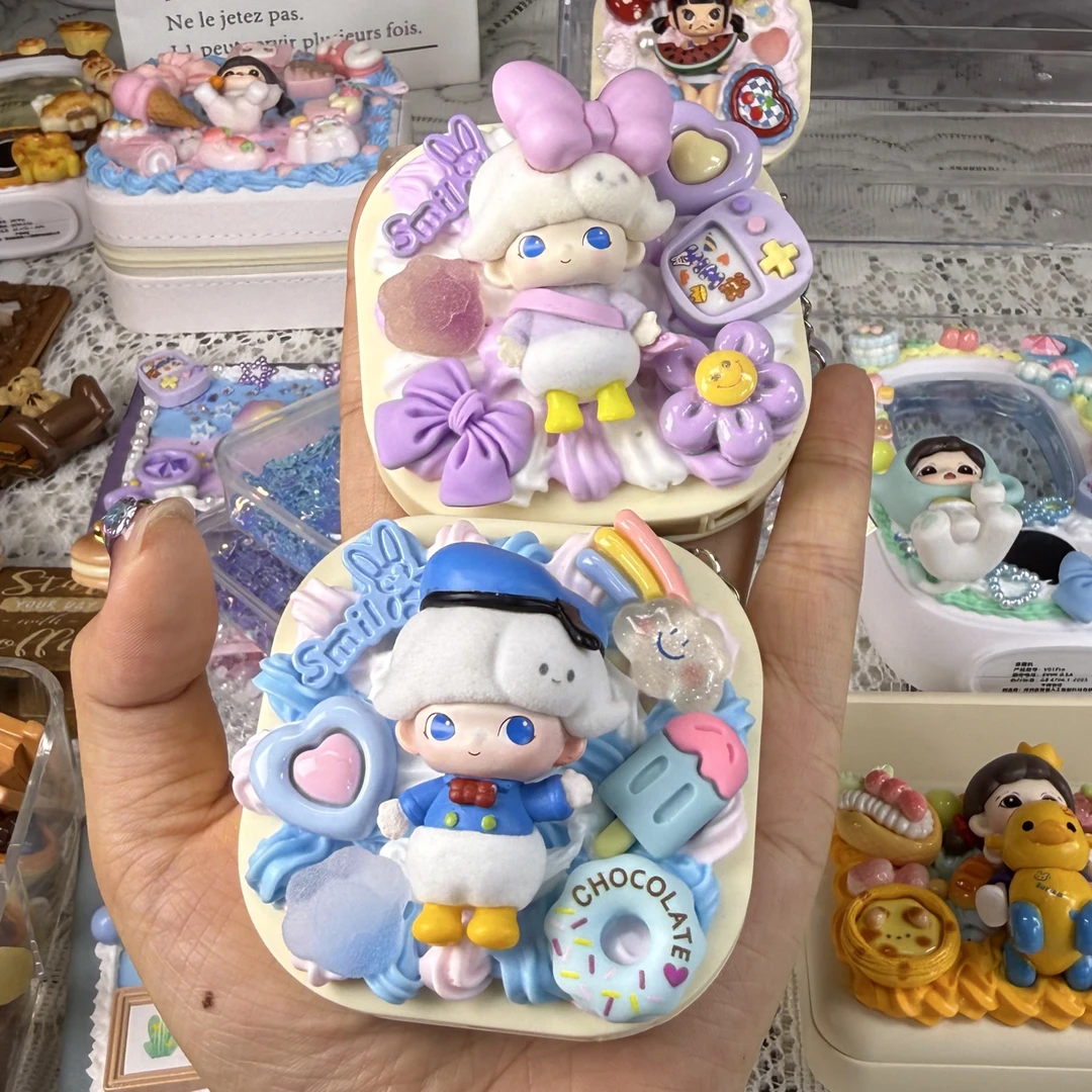 【萌粒数据线】奶油胶DIY萌粒伸缩闪充数据线