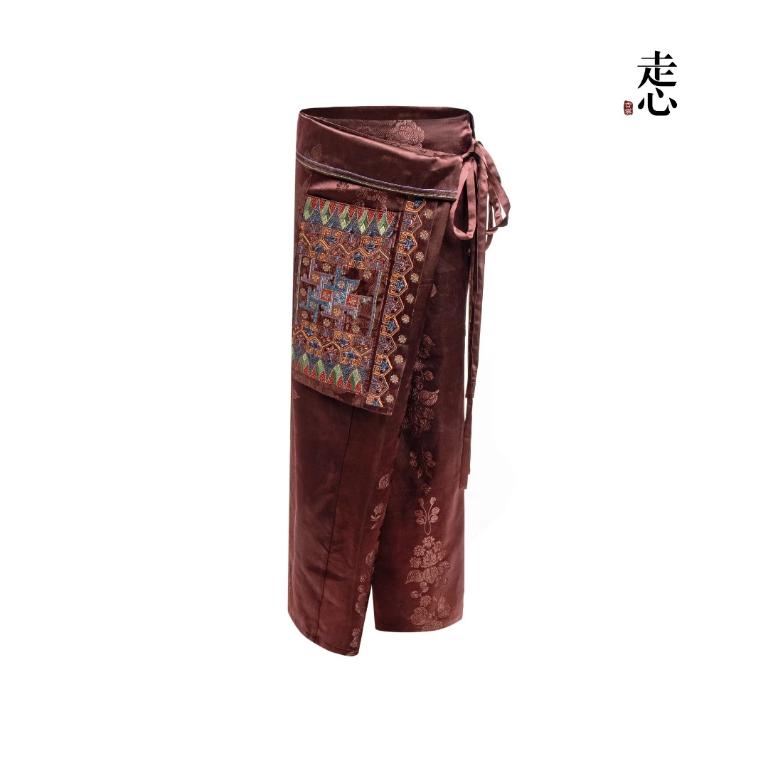 【香云走心】古格王朝深红咖 裤子24Z46901