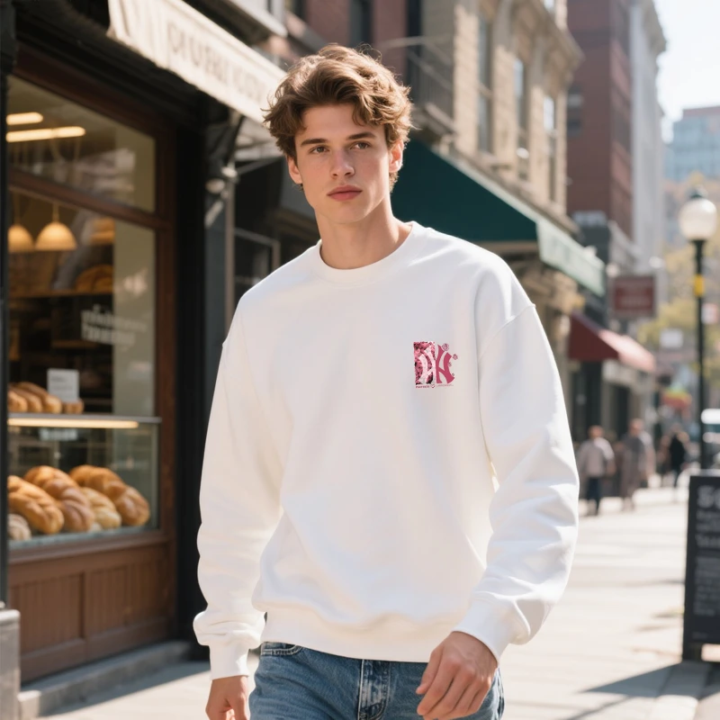 City Boy风格男士卫衣美式复古版型出街拍照上镜款