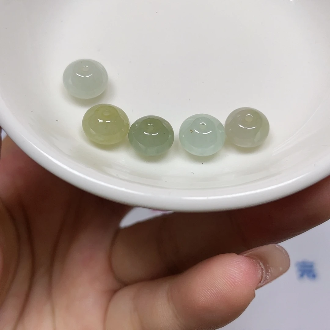 翡翠散珠翡翠鼓珠5颗