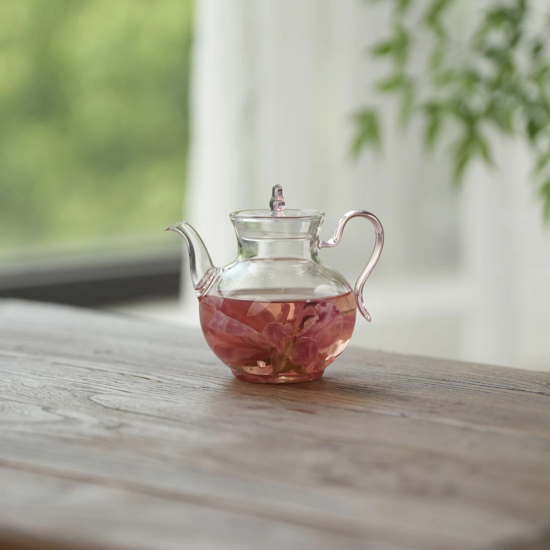 宋微壶玻璃手执壶中式带过滤绿茶泡茶器专用花茶壶