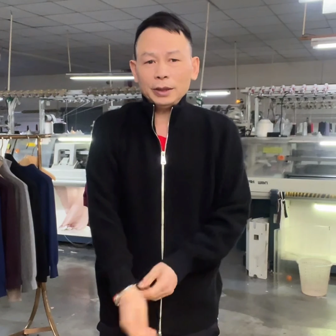 【500克加厚】100%山羊绒秋冬翻领时尚百搭休闲双拉链多穿羊绒外套