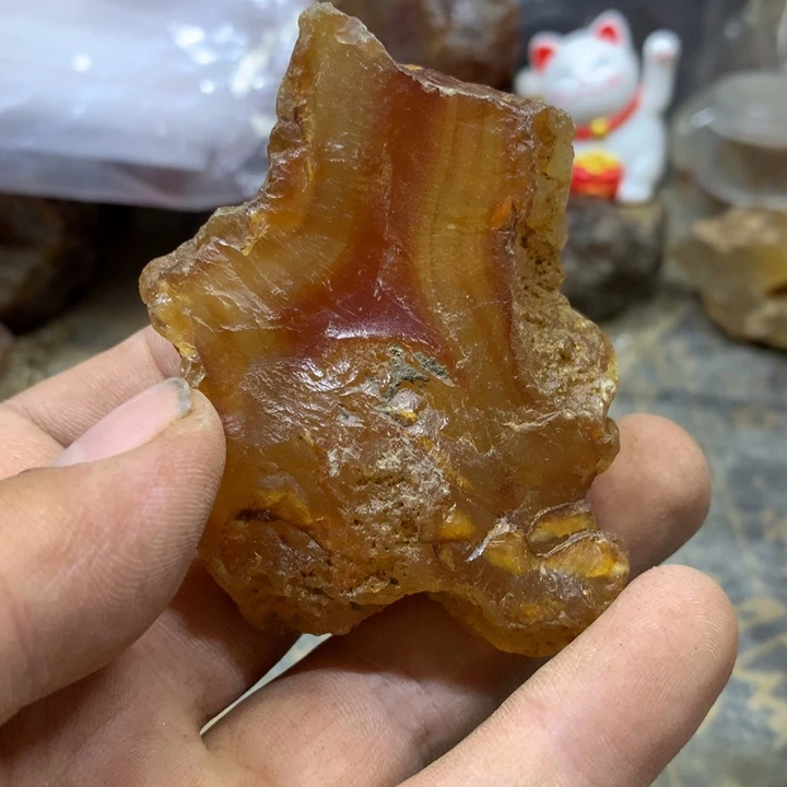 玛瑙/玉髓原石未镶嵌圆*