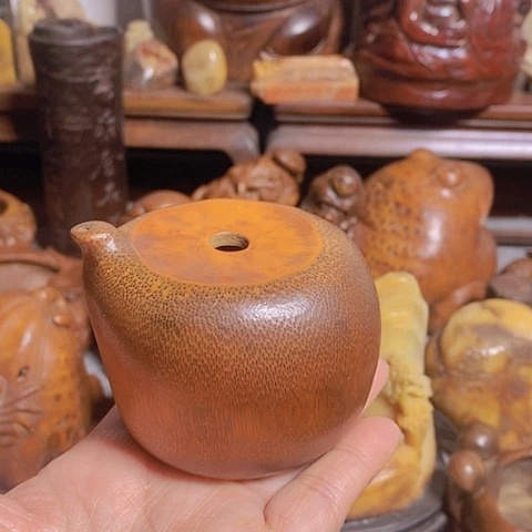 香榧木华彩木作摆件