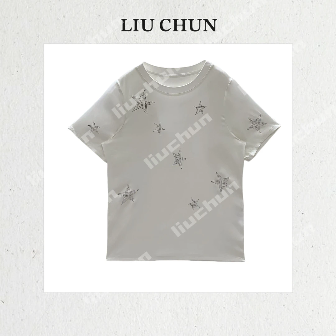 【星星亮钻】CHUN家桑蚕丝双乔T恤