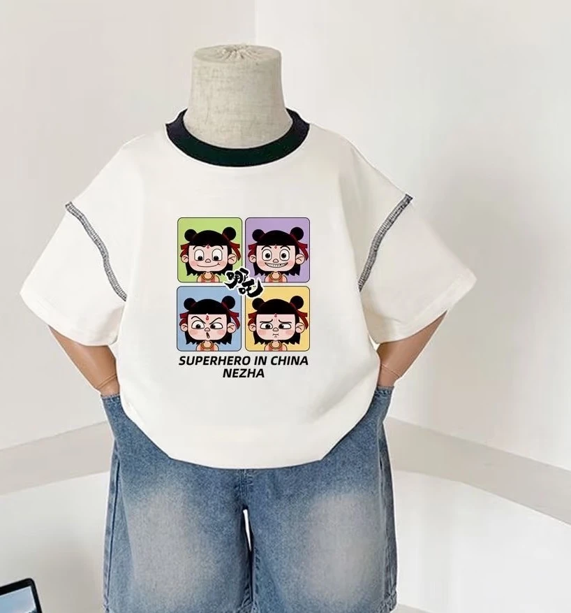 1.儿童衣服纯棉童装小童洋气时尚（瑕疵专拍）上衣t恤宝宝夏季半袖