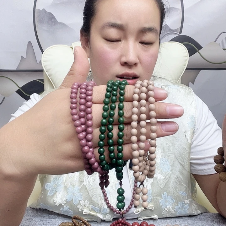 妮***儿泥塑芳华0.6的108颗、白龙0.8的108颗，梦灵0.6的108