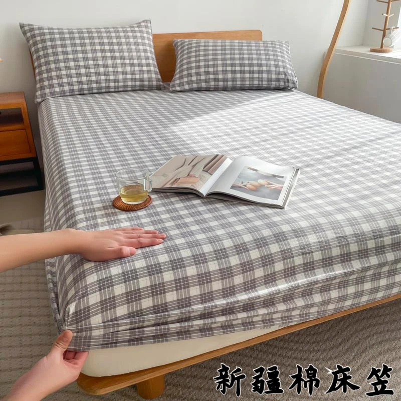 新疆棉床笠单件100纯棉床垫保护罩床单套全棉床罩防尘罩2026新款