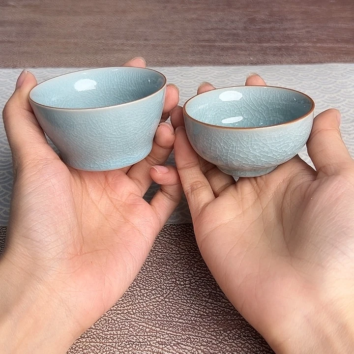 龙泉云间青瓷小米茶器