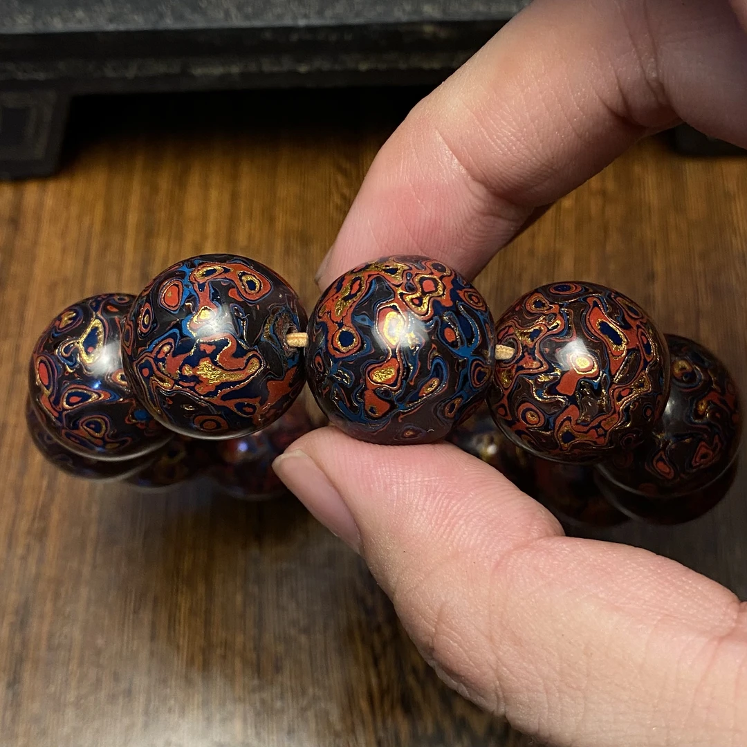 2.0CM老漆 大漆珠子 漆器