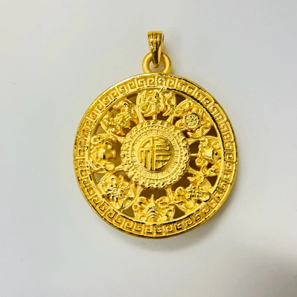 足金饰品/古法八宝罗盘（瓜子扣）/4.03/1A5B1639/q