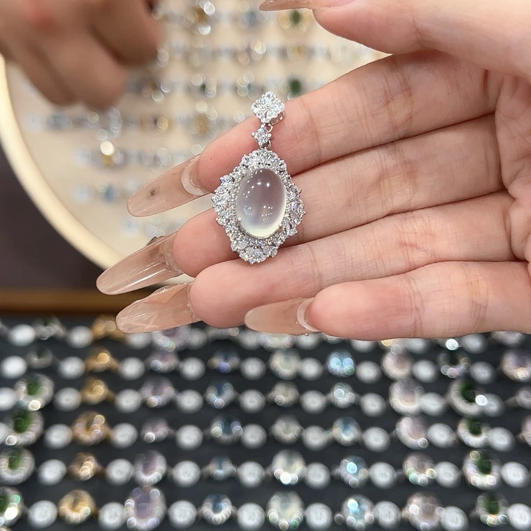 蛇纹石玉银S925镶嵌戒指邪***丶