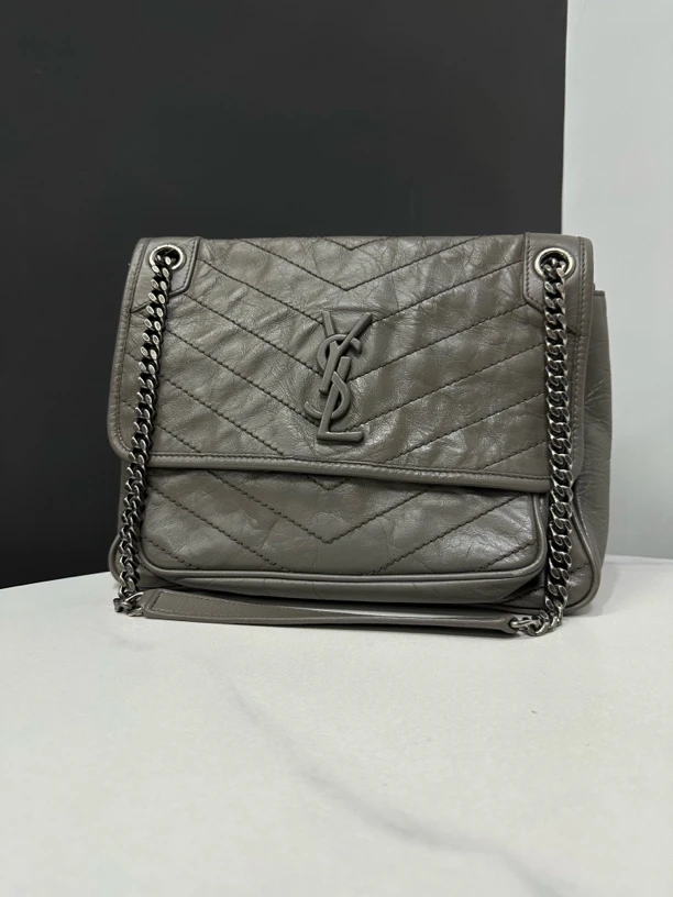 95新 YSL/圣罗兰 NIKI链条包28cm/0295012513