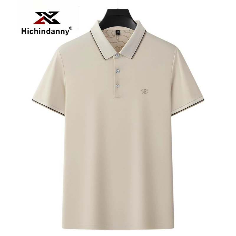 冰丝运动翻领POLO衫男士夏季薄款短袖t恤凉感商务休闲宽松体恤杉