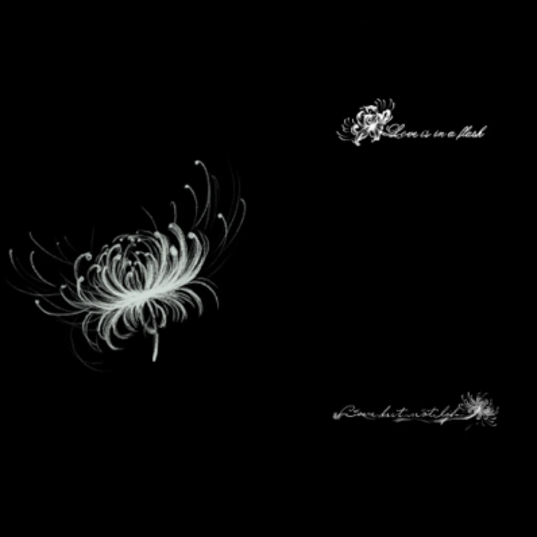 彼岸花套装（三张）草本防水纹身贴可维持1-2周防水逼真不反光刺青