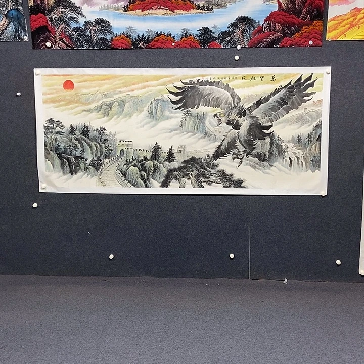 国画小八尺山水一幅
