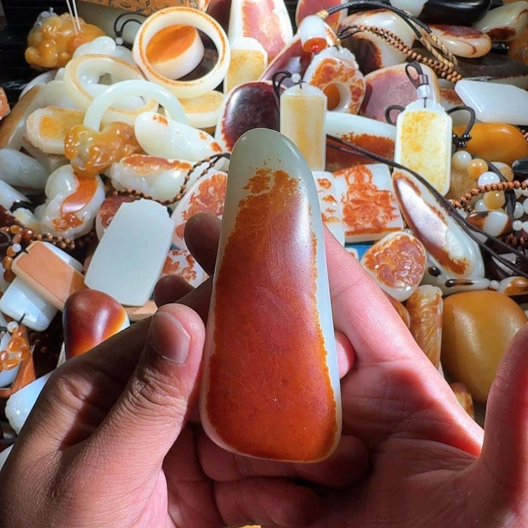 和田玉挂件未镶嵌喜***玉