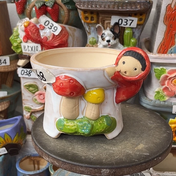 粗陶材质多肉花盆