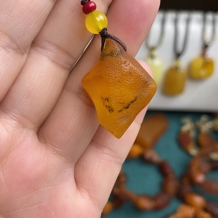蜜蜡未镶嵌珠宝奇石手机挂微瑕