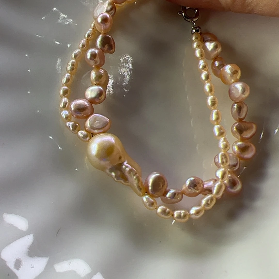 合金手绳淡水珍珠732