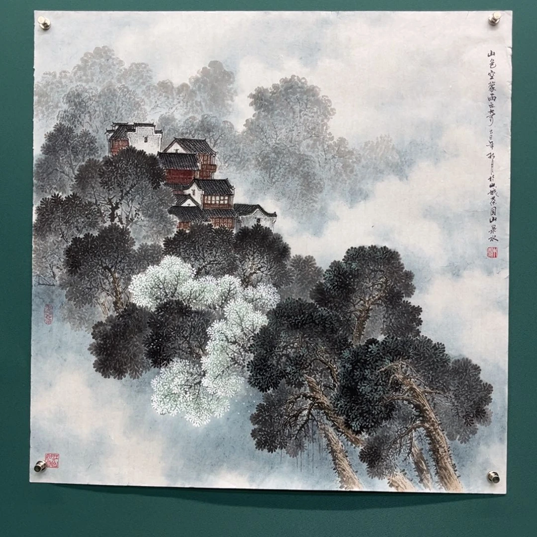国画艺术家真人手绘