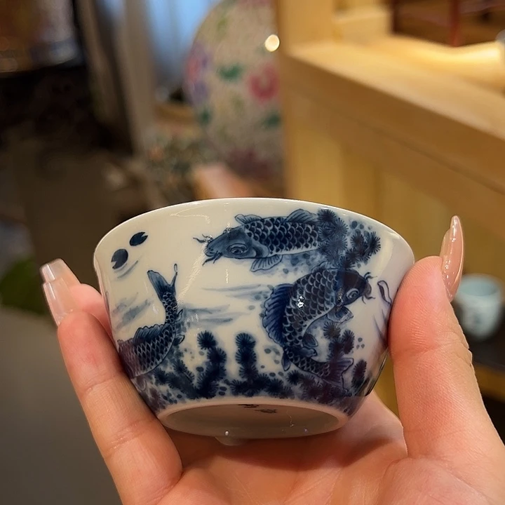 Y***悠钟家窑孤品九鲤杯杯杯