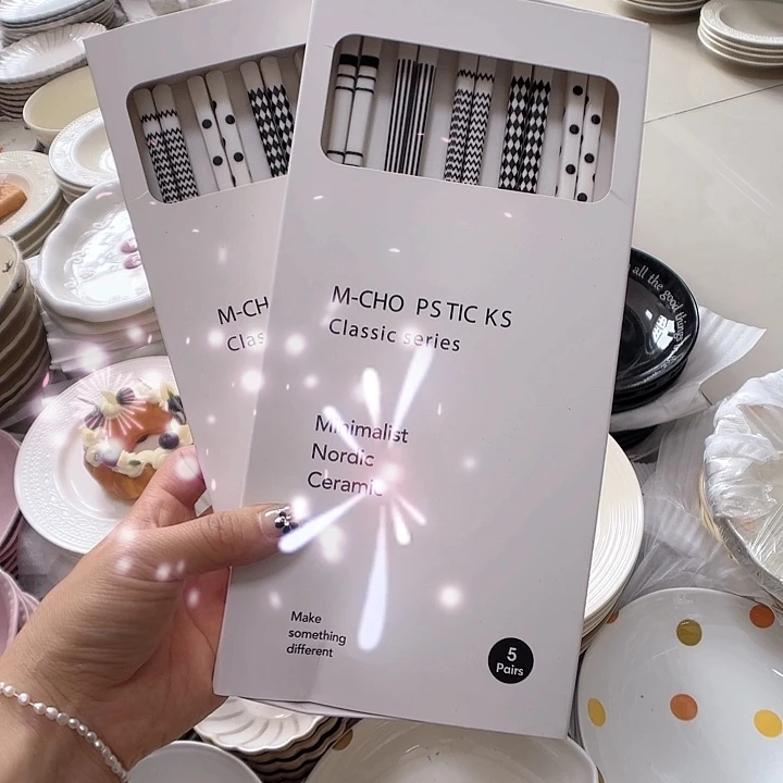 瓷片瑕疵特价陶瓷筷子