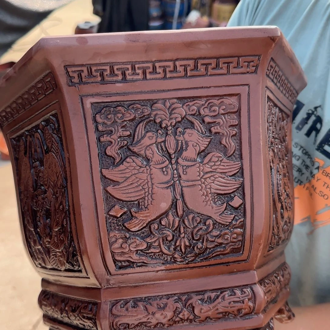 紫砂花盆口径26.22口径