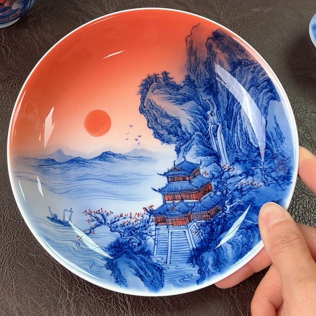 杯手绘高温瓷器瓷器