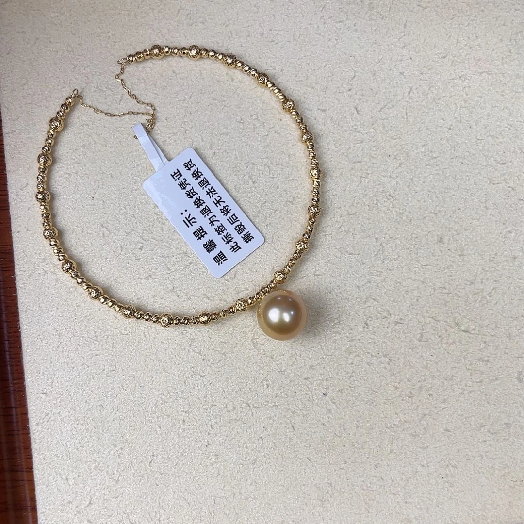 海水珍珠手镯18K金镶嵌