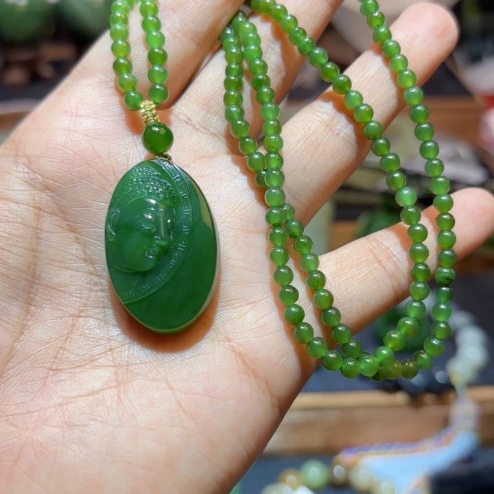 和田玉未镶嵌颈饰