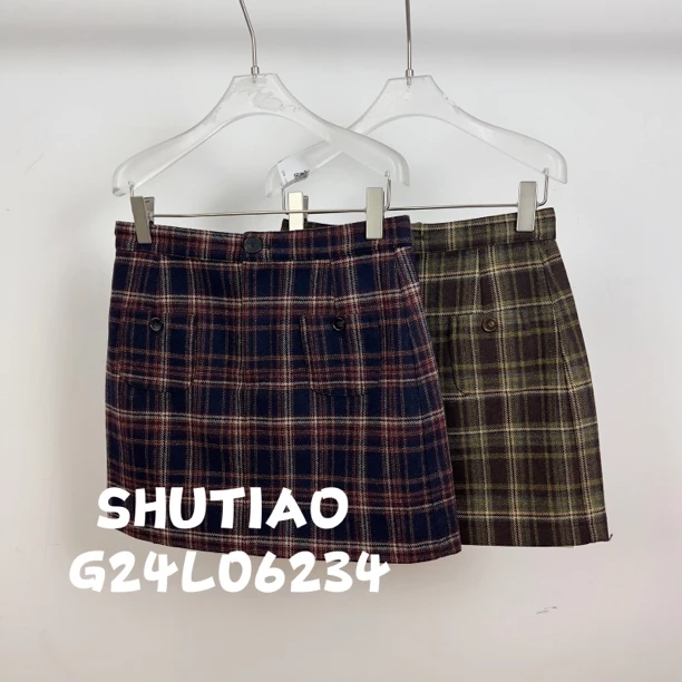 【SHUTIAO】2024秋冬：新款小众设计款短裙G24L06234