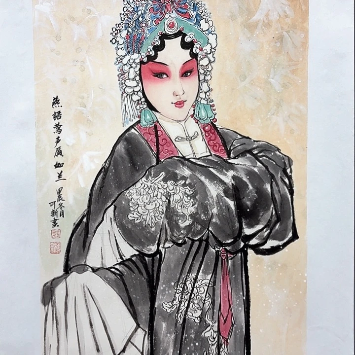 国画亲笔手绘放心去藏