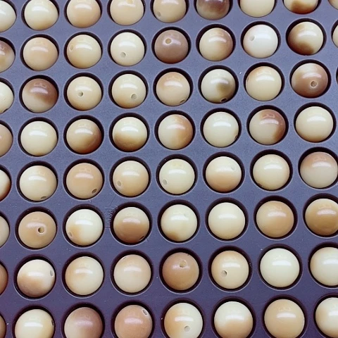 白玉菩提吊坠11暗夜玫瑰圆100颗