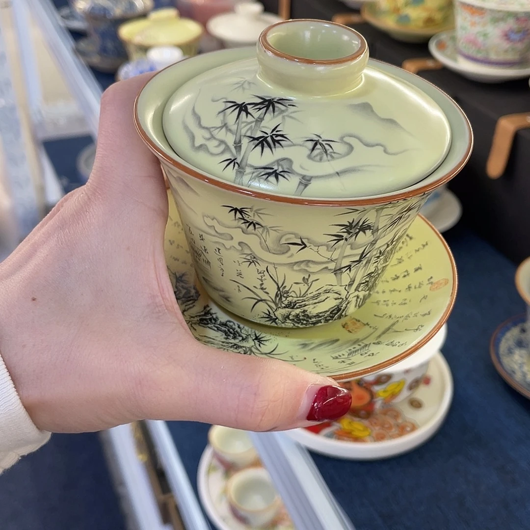 陶景德陶瓷盖碗茶具