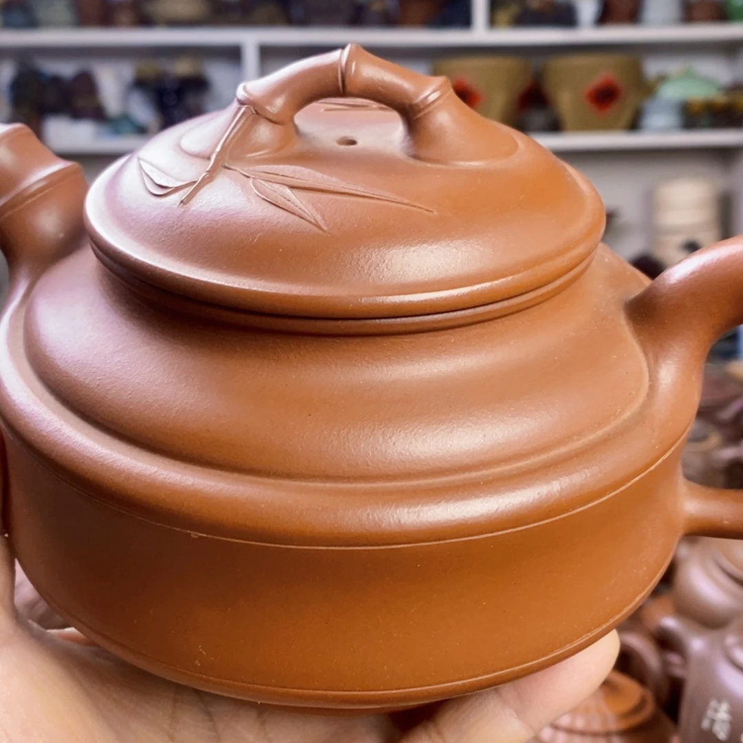 红泥茶壶蓝****雨原矿紫砂