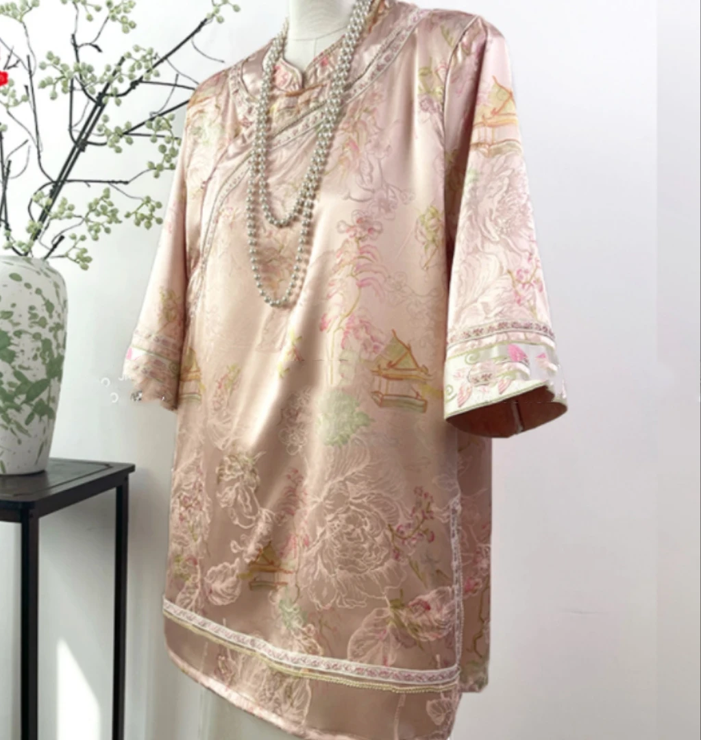 (东方美～亭台楼阁)新中式高端设计师版气质时尚中老年大衫