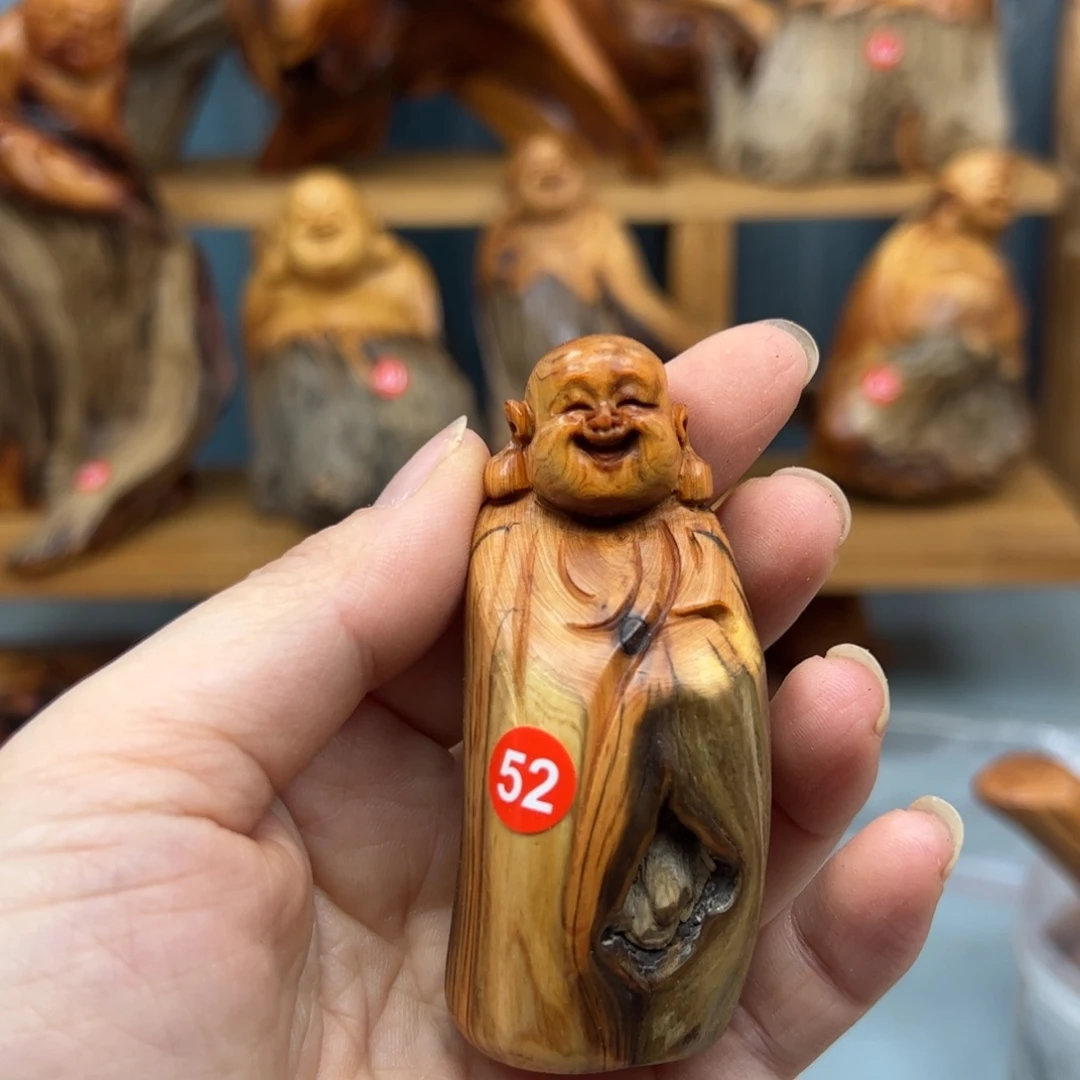 清****木崖柏木摆件手把件，