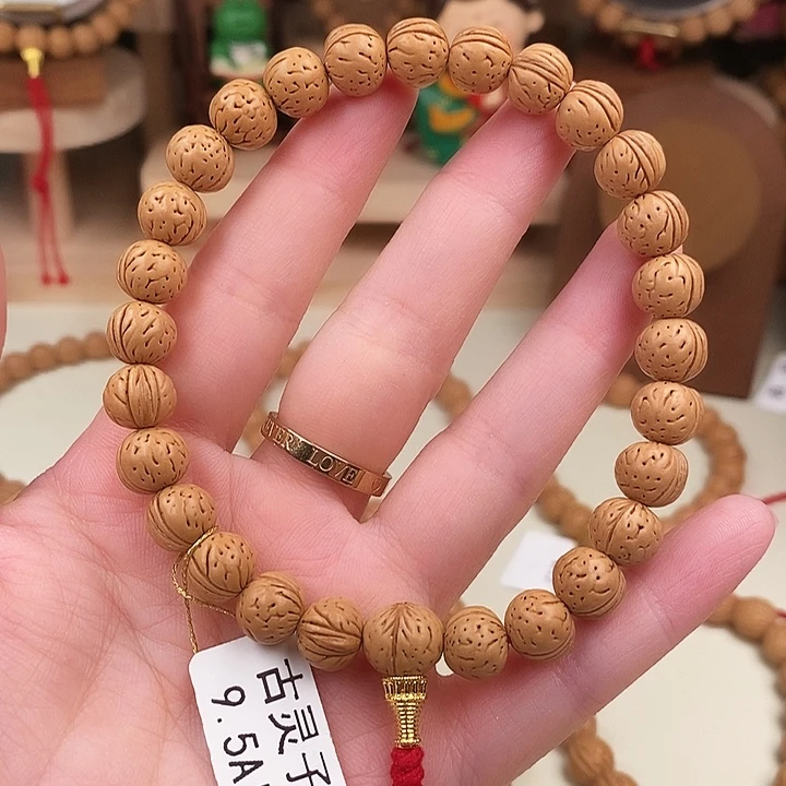 手串桃核古灵子边尺95抛光尺寸误差0.5mm之间