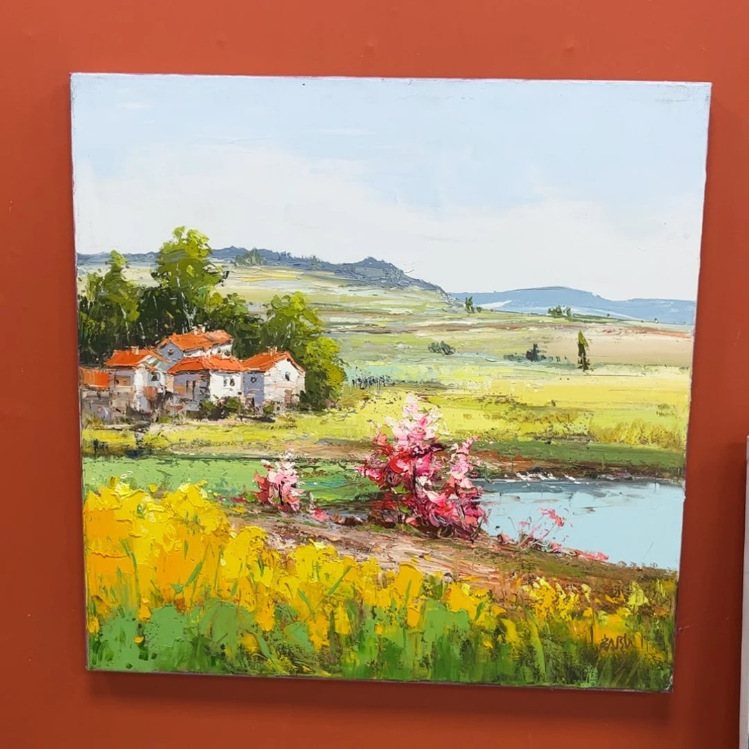 手工手绘精品油画60+60厘米