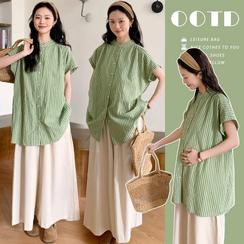 孕妇装夏季2025新款孕妈高级感孕期穿搭裤子夏天时尚洋气潮