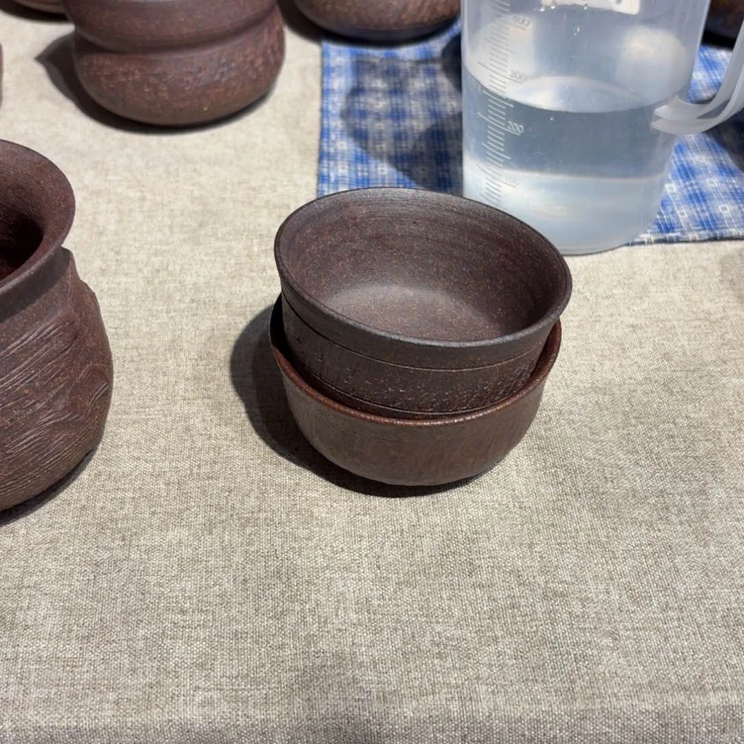 灰***狼粗瓷茶具素胎无釉