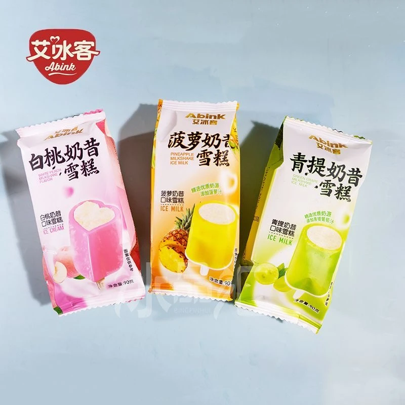艾冰客青提白桃菠萝奶昔冰淇淋雪糕90g/支雪糕同城配