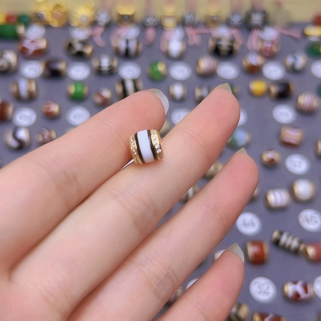 ℡***行玛瑙/玉髓单珠未镶嵌