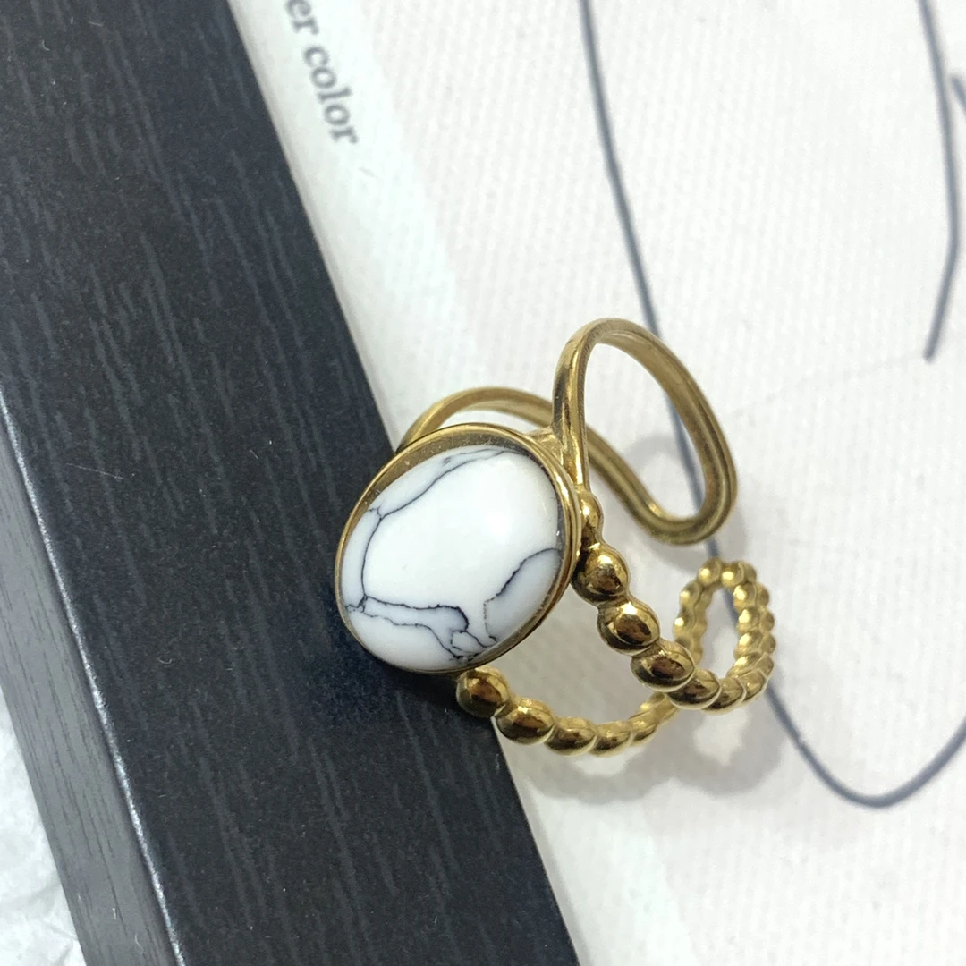 钛钢戒指 LARVINA法式复古百搭戒指