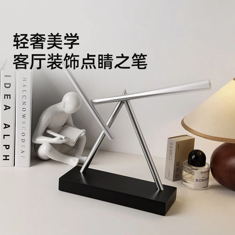物理反重力办公室牛顿摆动钢铁侠混沌永动摆件商务乔迁新居礼物