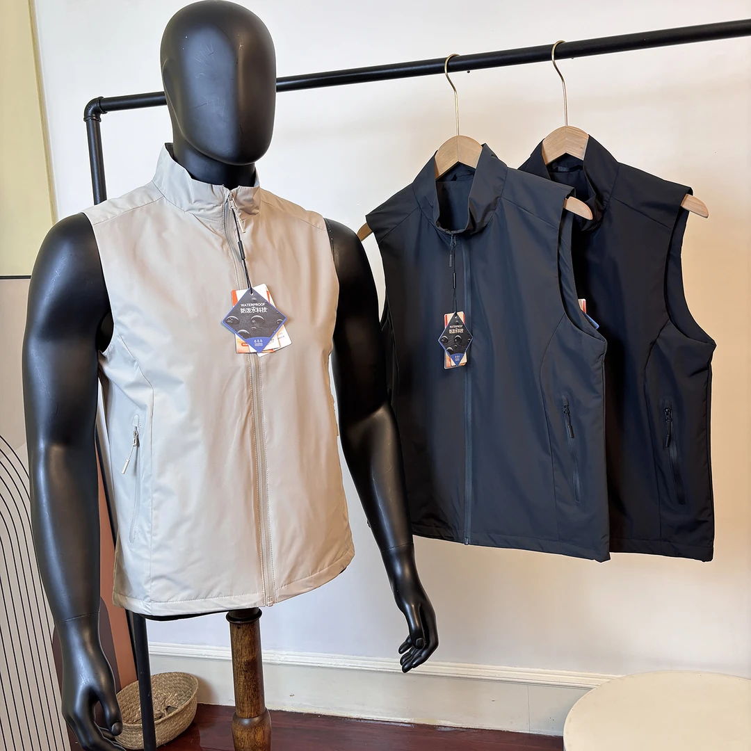 都市户外 男士秋季防风防泼水商旅潮流百搭运动休闲立领马甲背心