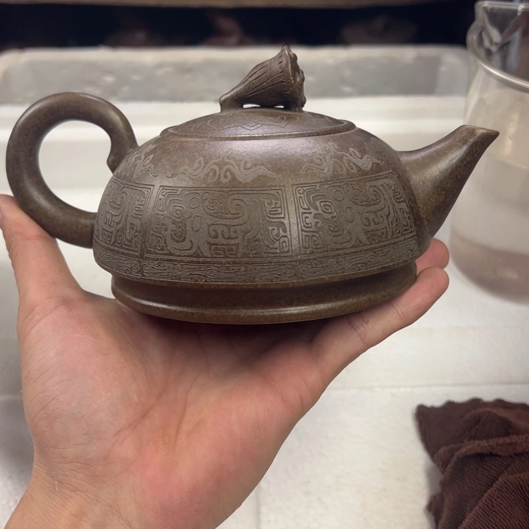 茶壶紫砂宜兴原矿紫砂壶400毫升容量