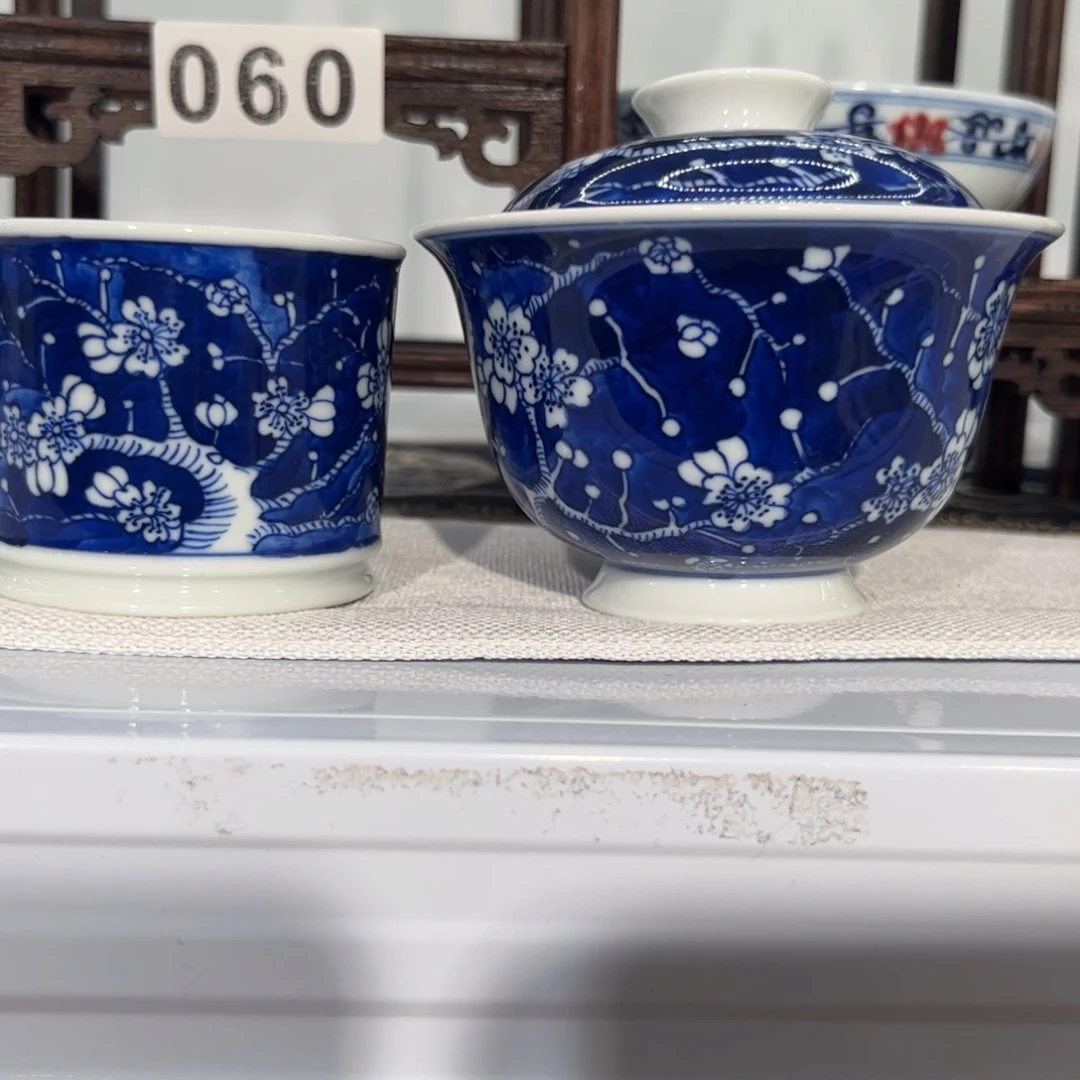 8***叔盖碗主人杯手工手绘